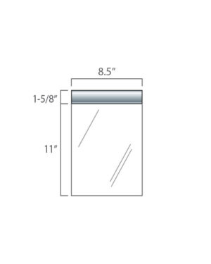 AeroLinea® Silver Menu Display 8.5" x 11"