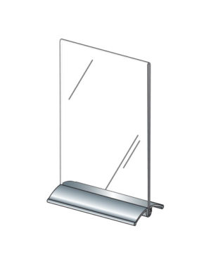 AeroLinea® Silver Vertical Item Identifier Display 5.5" x 8.5"