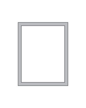 Silver MagaFrame® display 8.5" x 11"